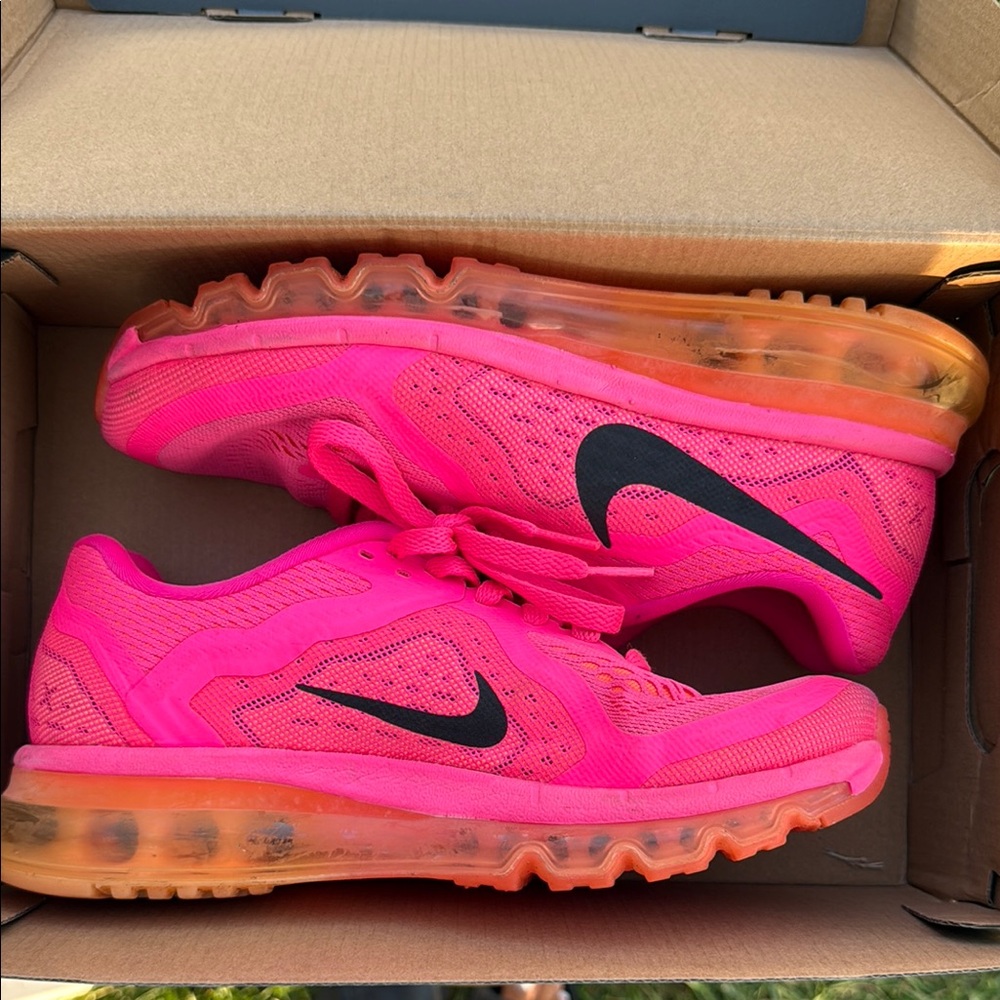 Nike Bright Pink and Orange Sneakers